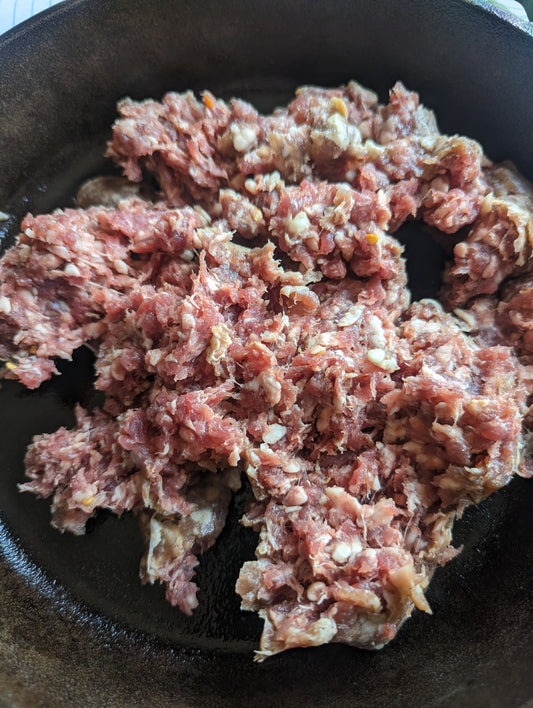Beef Sausage (ground) ~ Italian Seasoned ~ 50% beef