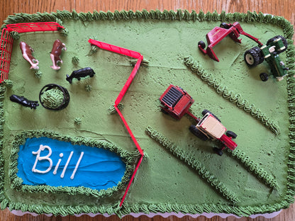 Celebration Cake ~ about 48 2" servings