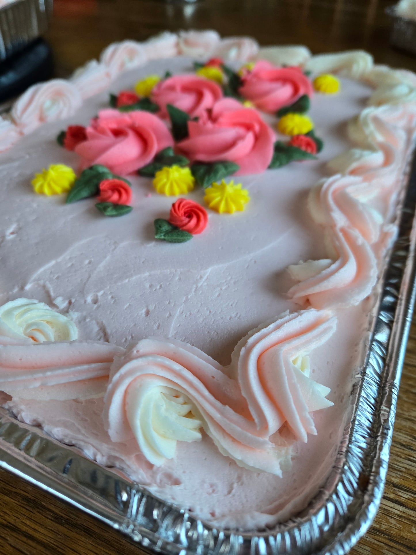 1/4 Sheet Cake ~ Packaging (aluminum pan w/ clear dome top)