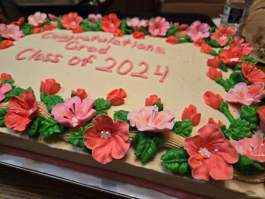 Graduation Cake ~ 1/2 Sheet