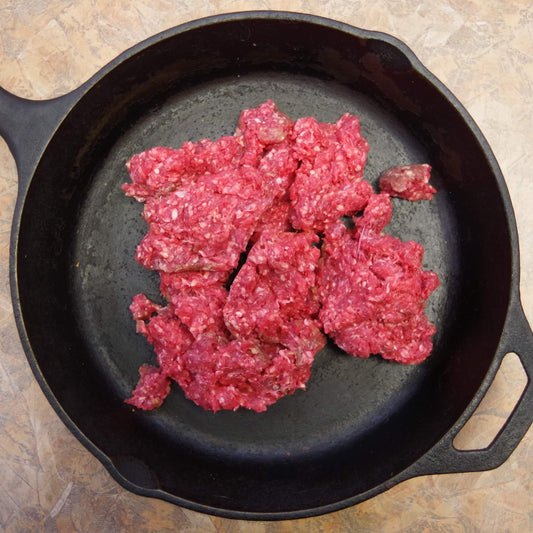 Ground Beef ~ 90 percent marbled lean beef w/ no added fat